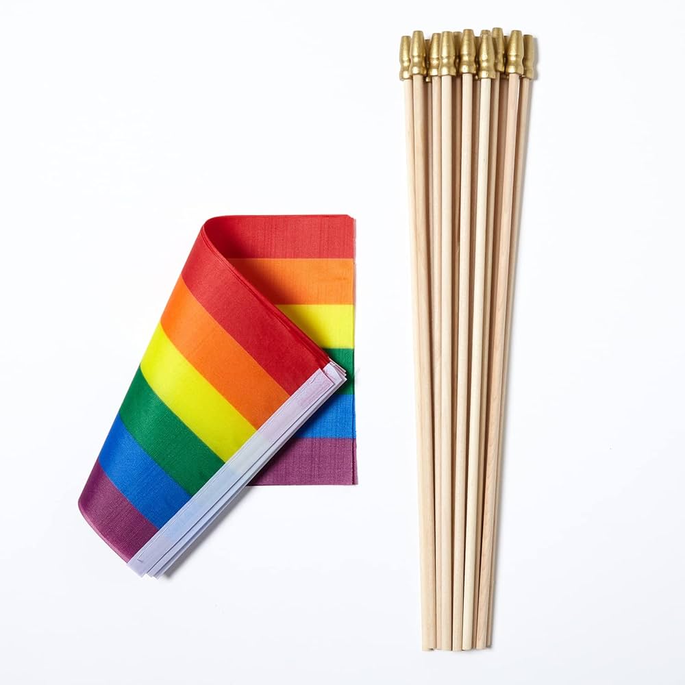 ZXvZYT Rainbow flag (12pack) : Amazon.ca: Patio, Lawn & Garden